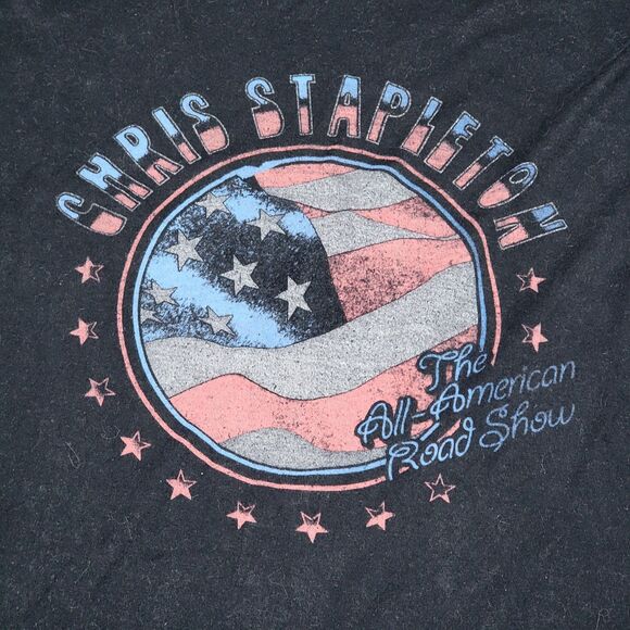 Stapleton SS Black Unisex Tee "Chris Stapleton The All American Road Show" - 3XL - Picture 2 of 5